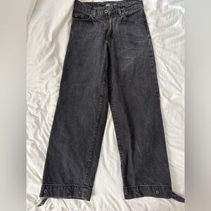 Zara Black Jeans- adjustable cuff